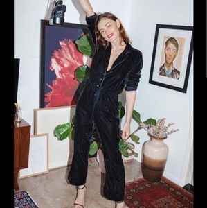 Rouje velvet Andrea jumpsuit size 38